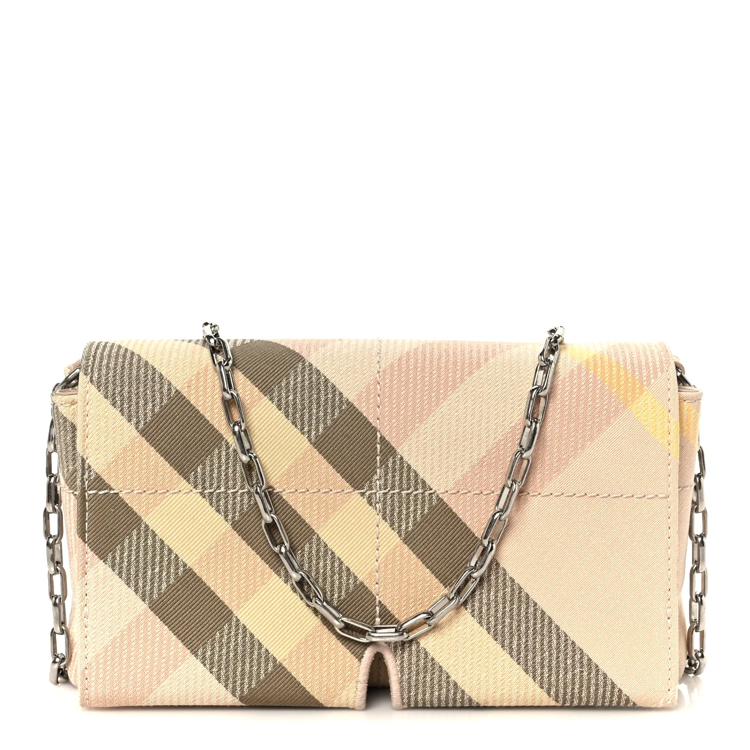 Jacquard Check Soft Snip Mini Chain Bag Teacup
