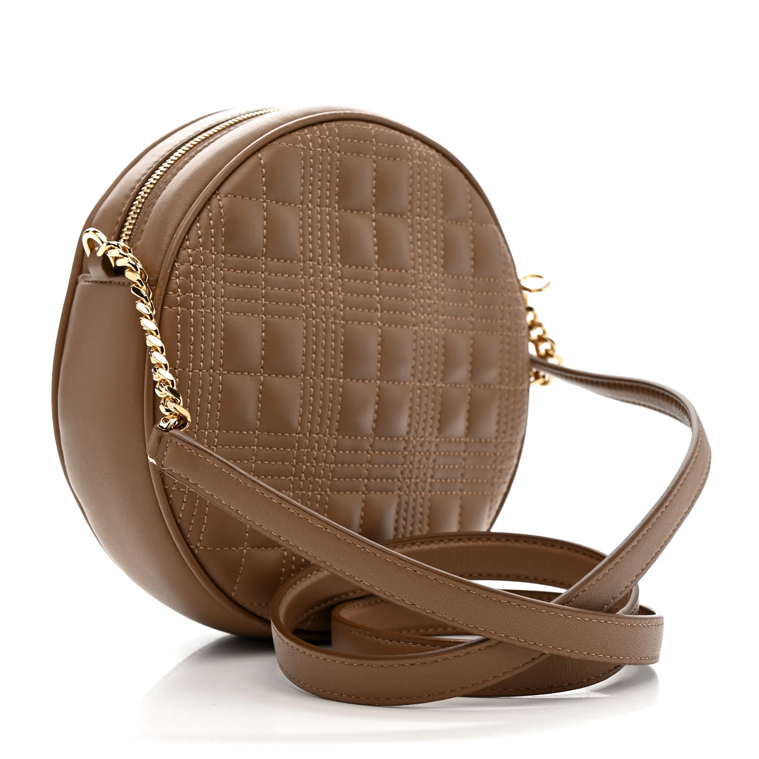 Lambskin Quilted New Louise Bag Camel - Image 3