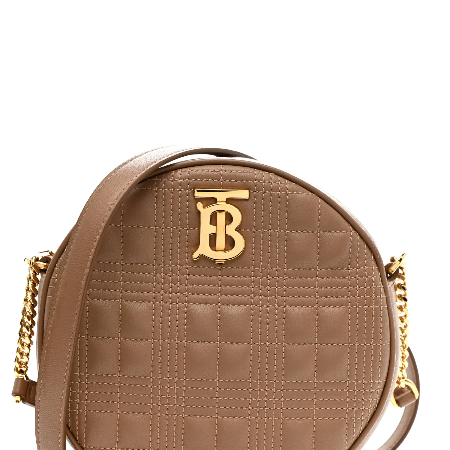 Lambskin Quilted New Louise Bag Camel - Image 8
