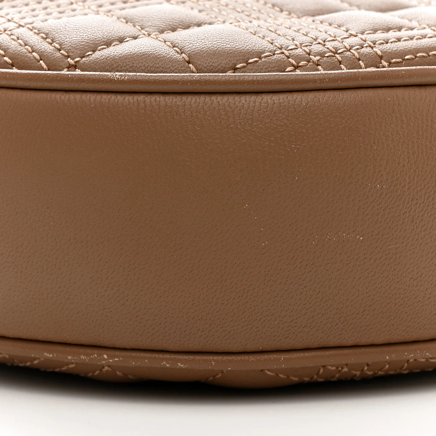 Lambskin Quilted New Louise Bag Camel - Image 9