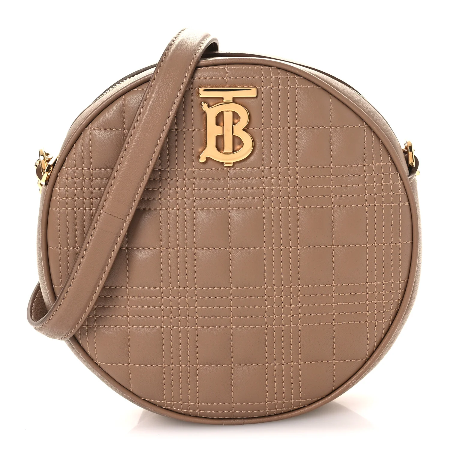 Lambskin Quilted New Louise Bag Camel
