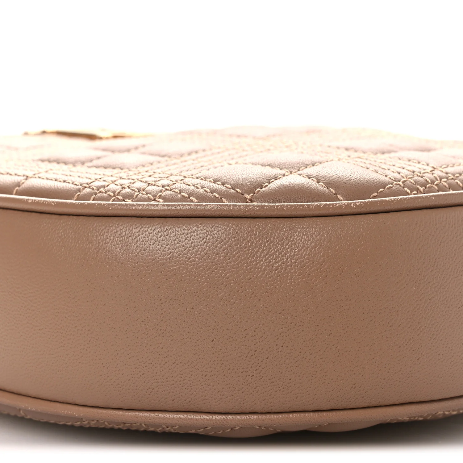 Lambskin Quilted New Louise Bag Camel - Image 9