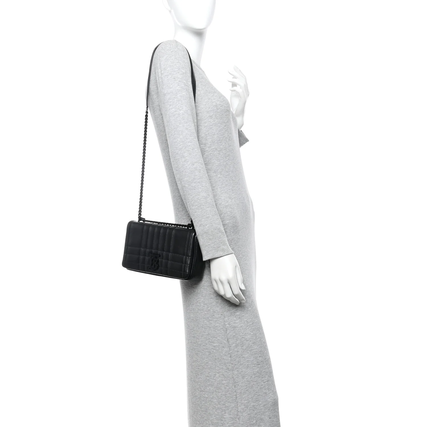Lambskin Quilted Small Lola Bag Black - Image 2