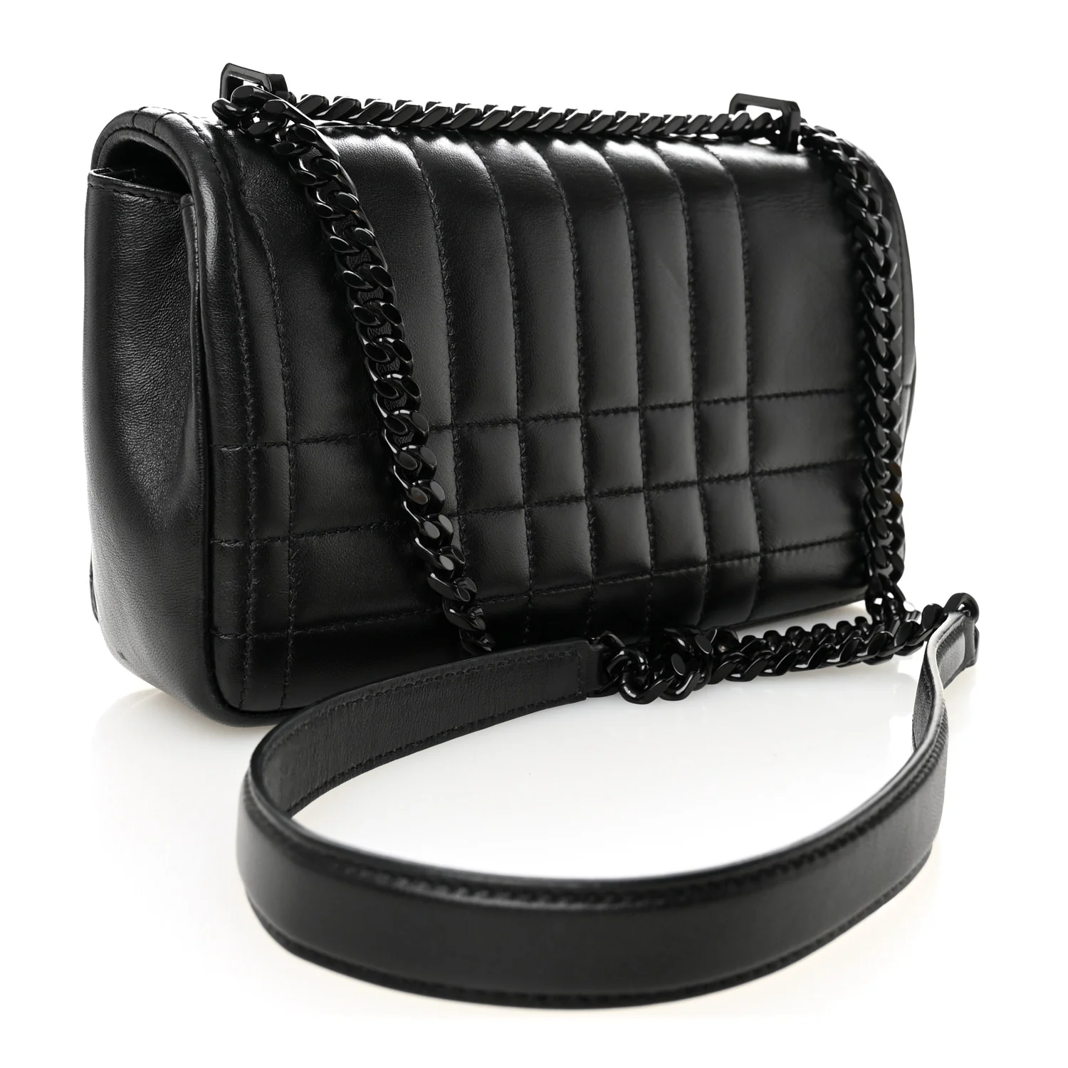 Lambskin Quilted Small Lola Bag Black - Image 3