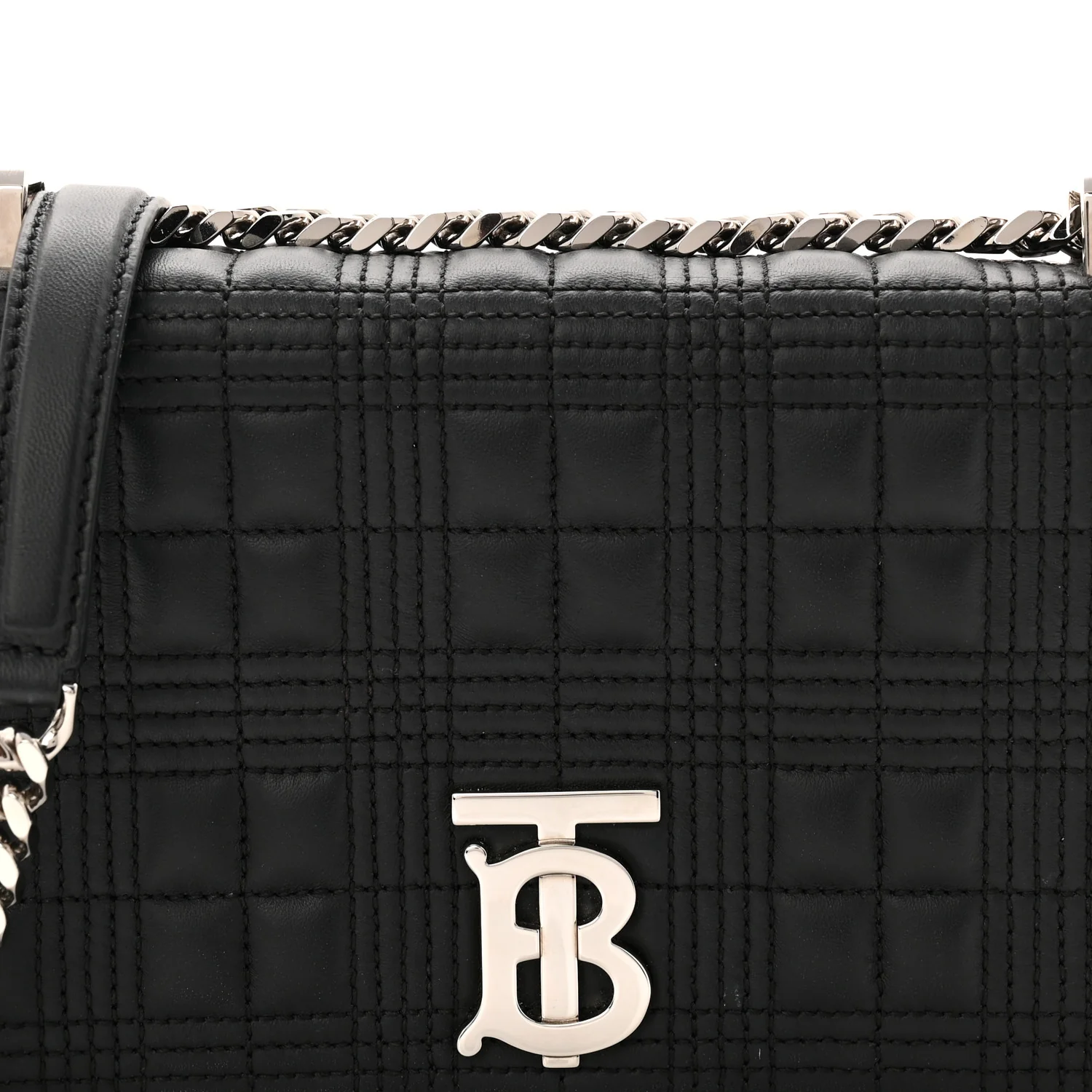 Lambskin Quilted Small Lola Bag Black - Image 8