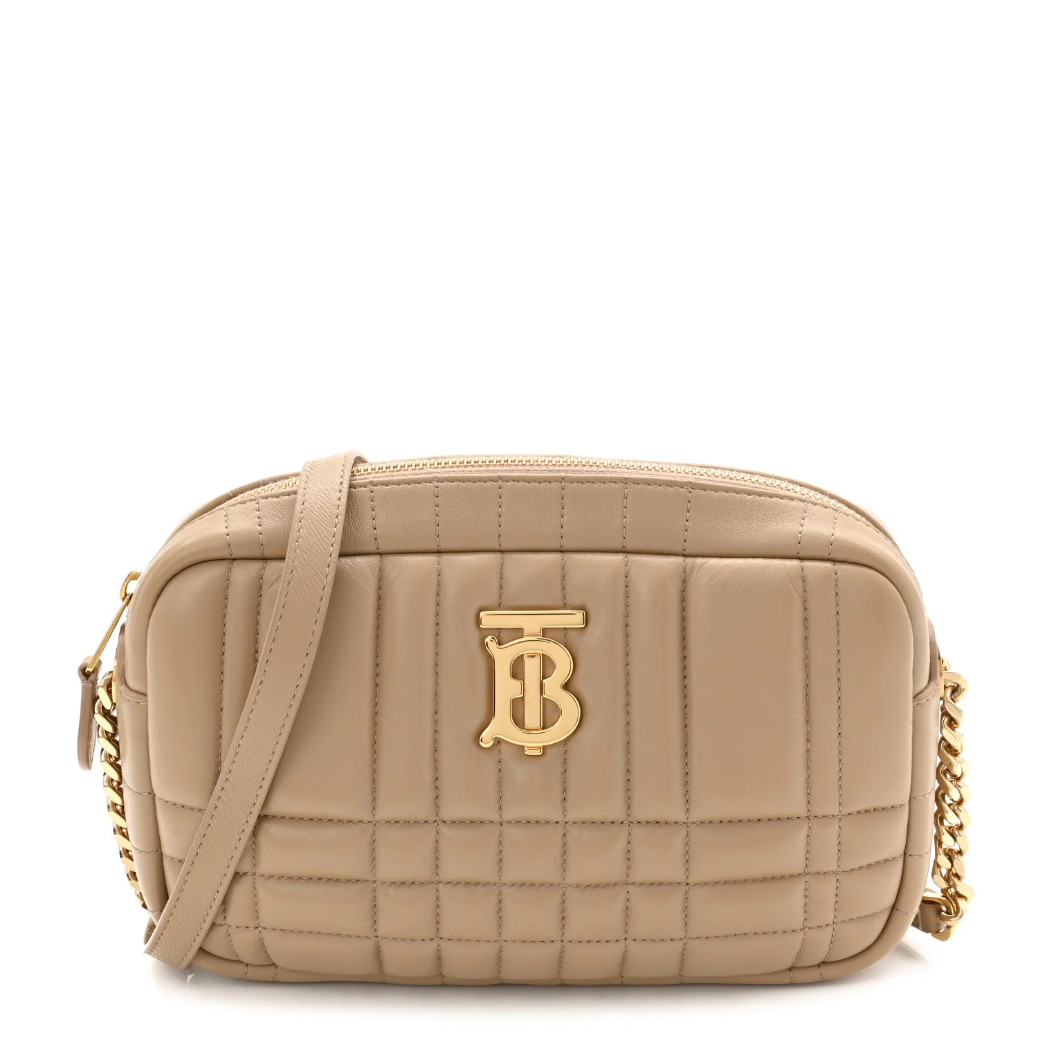 Lambskin Quilted Small Lola Camera Bag Oat Beige