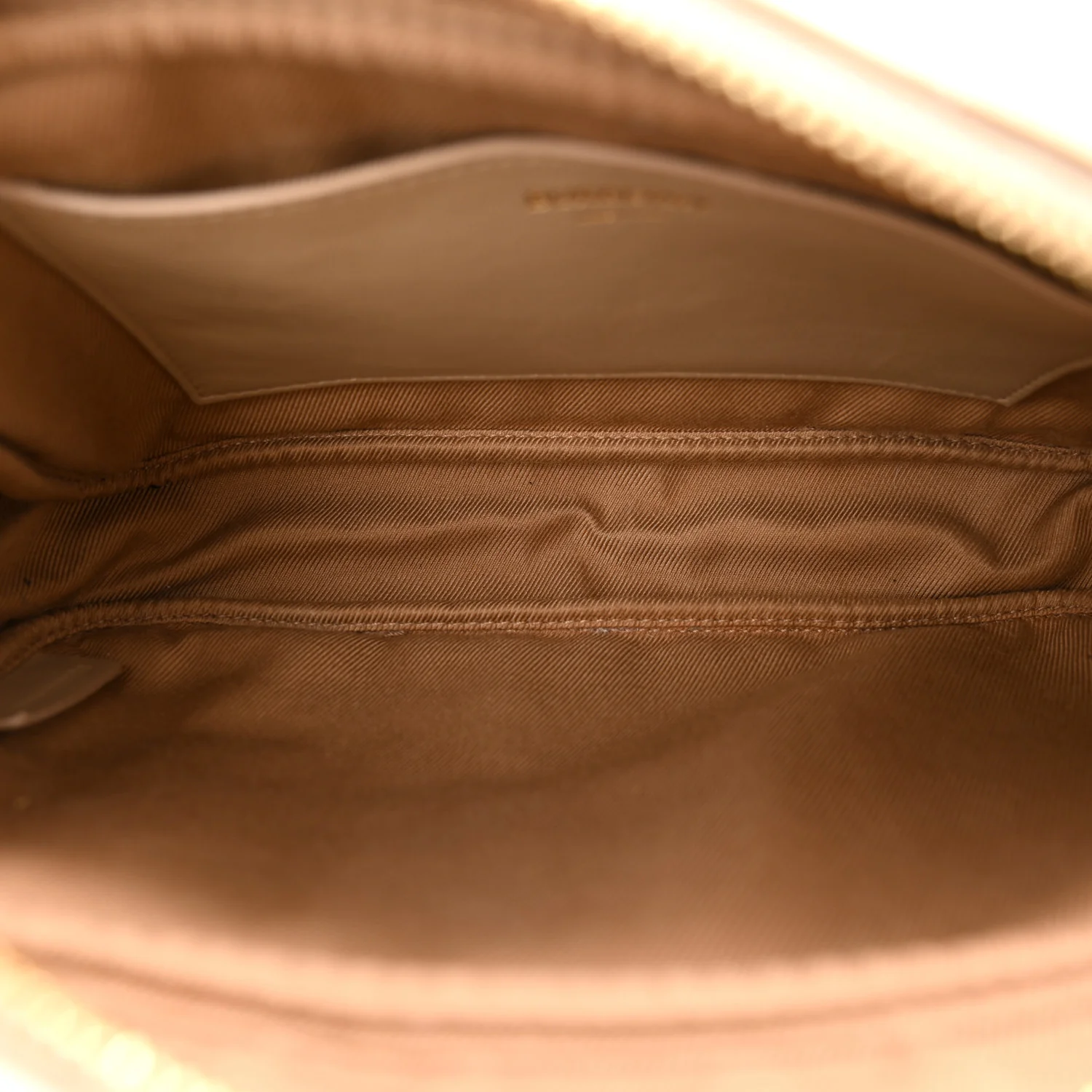 Lambskin Quilted Small Lola Camera Bag Oat Beige - Image 5