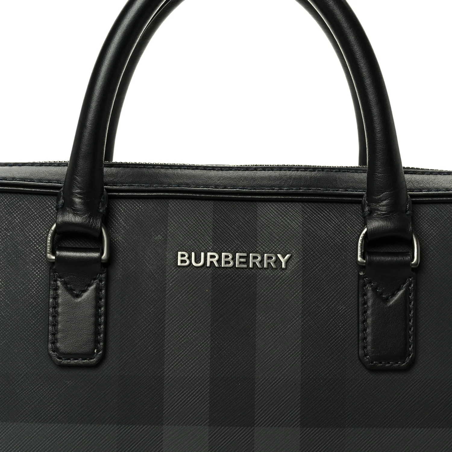 London Check Ainsworth Briefcase Dark Charcoal - Image 9