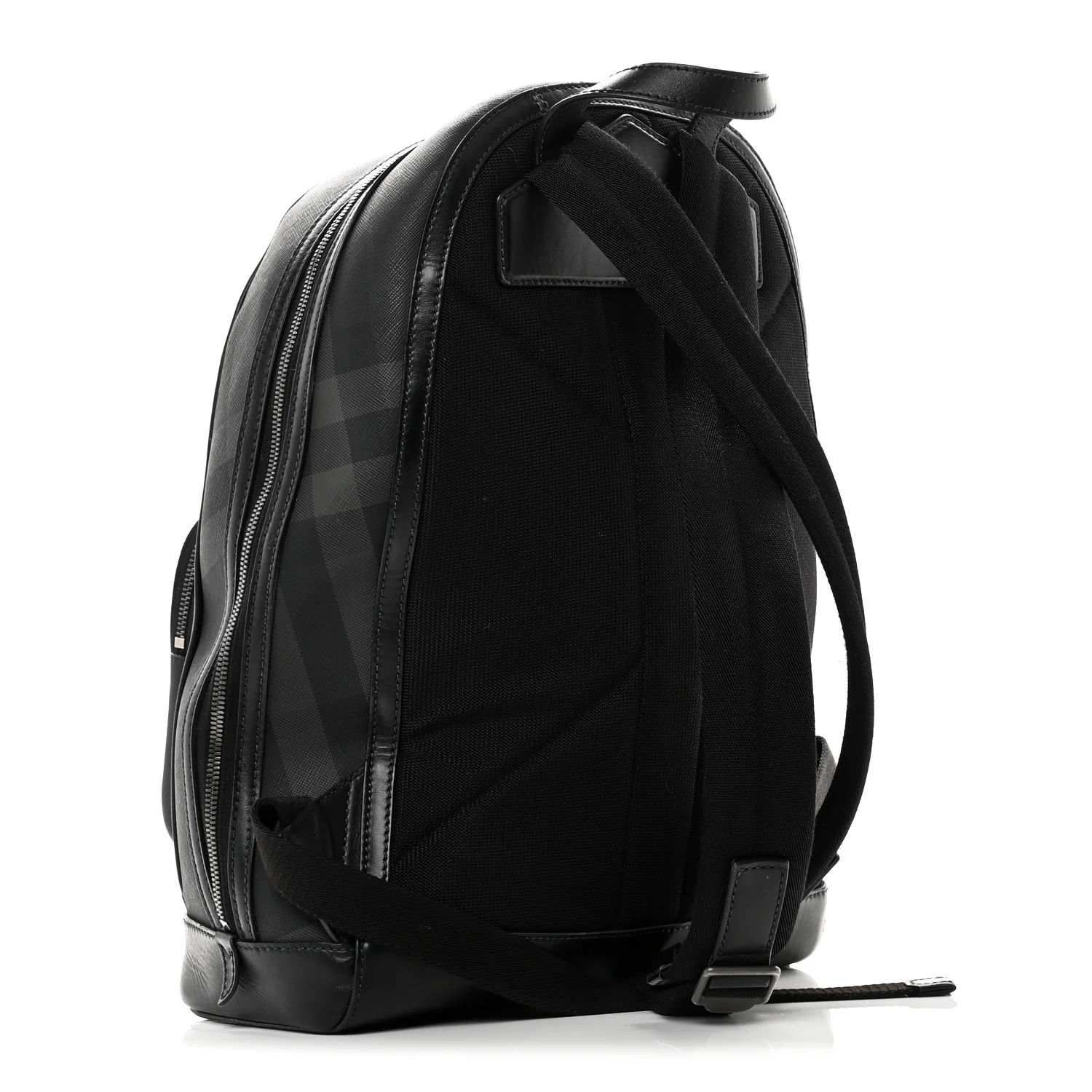 London Check Logo Rocco Backpack Charcoal - Image 3