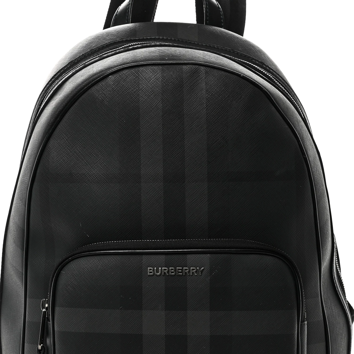 London Check Logo Rocco Backpack Charcoal - Image 7