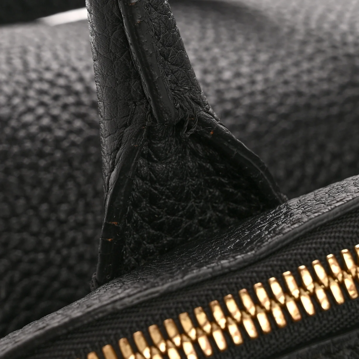 London Grainy Calfskin Small Greenwood Bowling Bag Black - Image 14