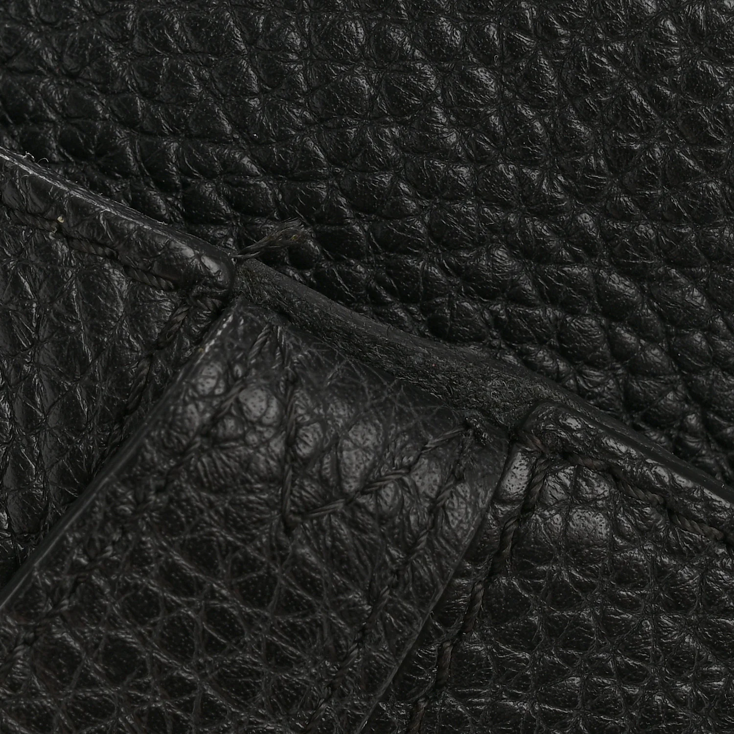 London Grainy Calfskin Small Greenwood Bowling Bag Black - Image 15