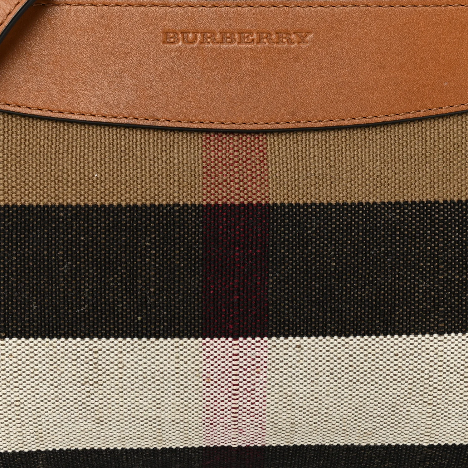 Mega Check Peyton Crossbody Clutch Bag Saddle Brown - Image 9
