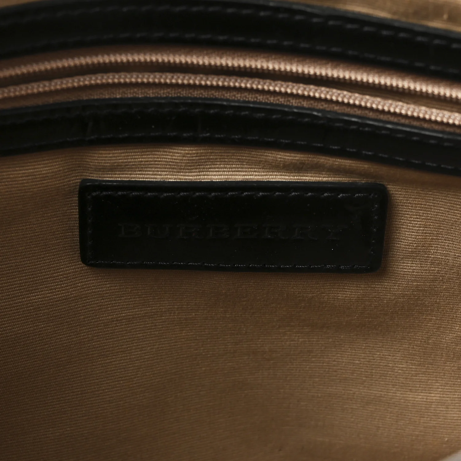 Metallic Calfskin Nova Check Small Nickie Tote Black - Image 6