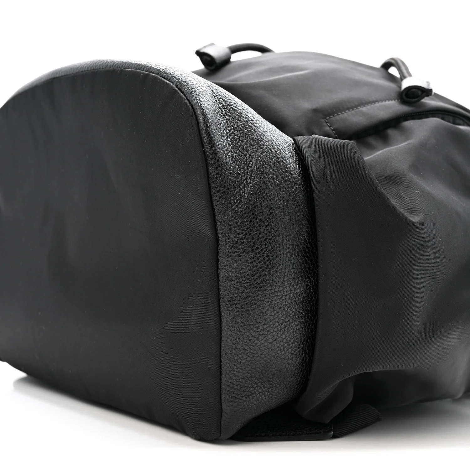 Nylon Grained Calfskin Watson Diaper Bag Black - Image 11