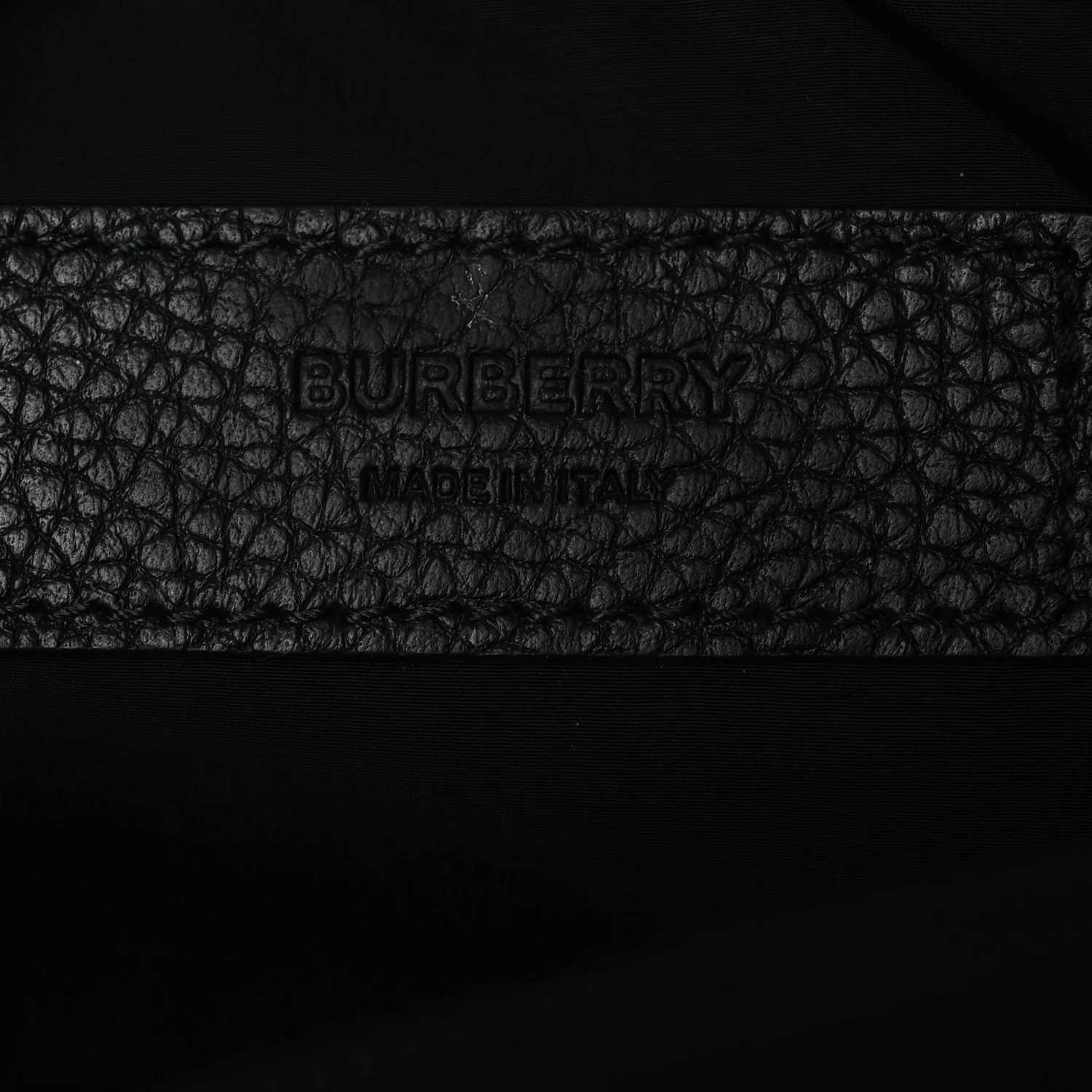Nylon Jacquard Check Belt Bag Black - Image 5
