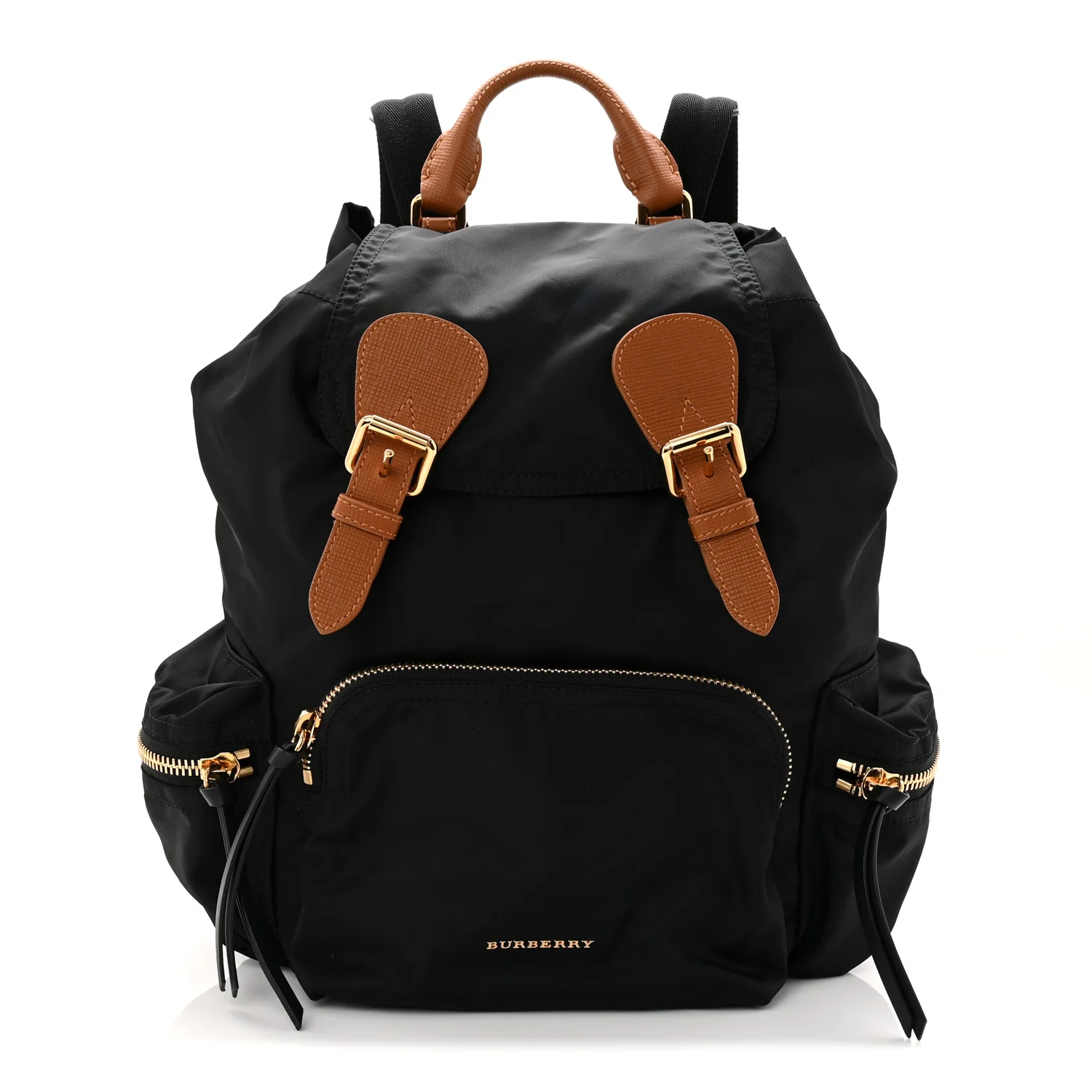 Nylon Medium Rucksack Backpack Black