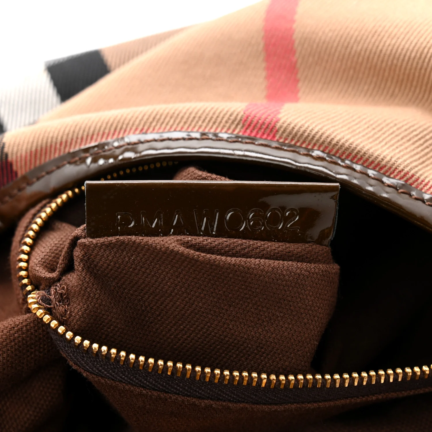 Patent House Check Chain Hobo Brown - Image 12