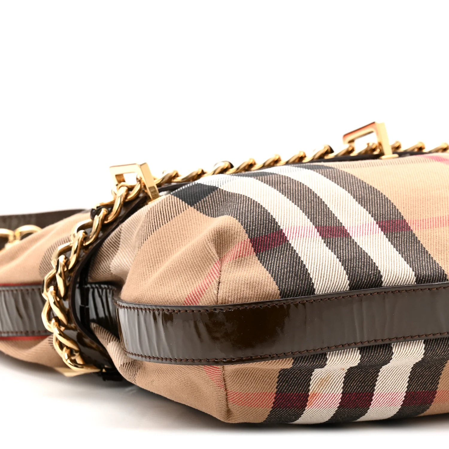 Patent House Check Chain Hobo Brown - Image 17