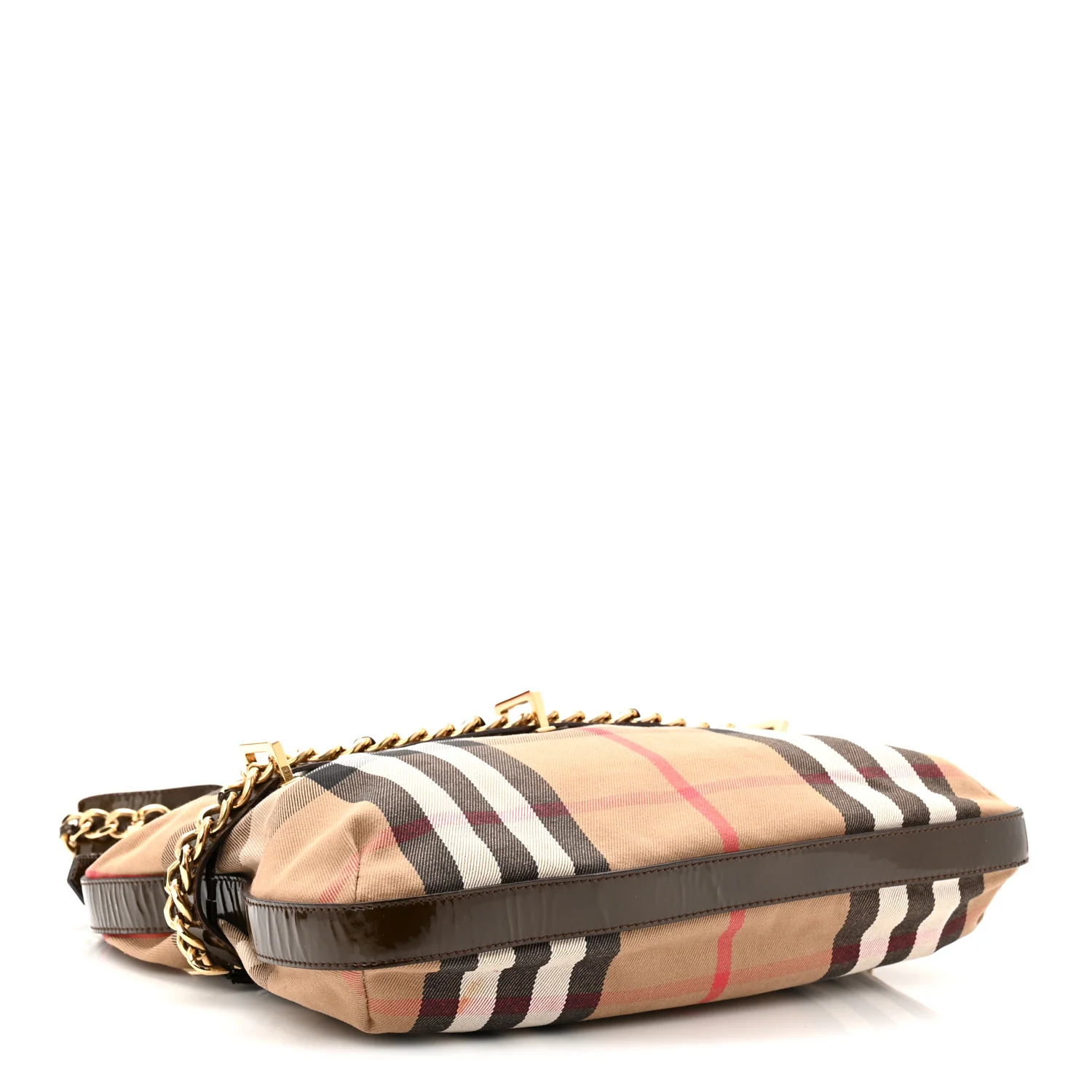 Patent House Check Chain Hobo Brown - Image 6