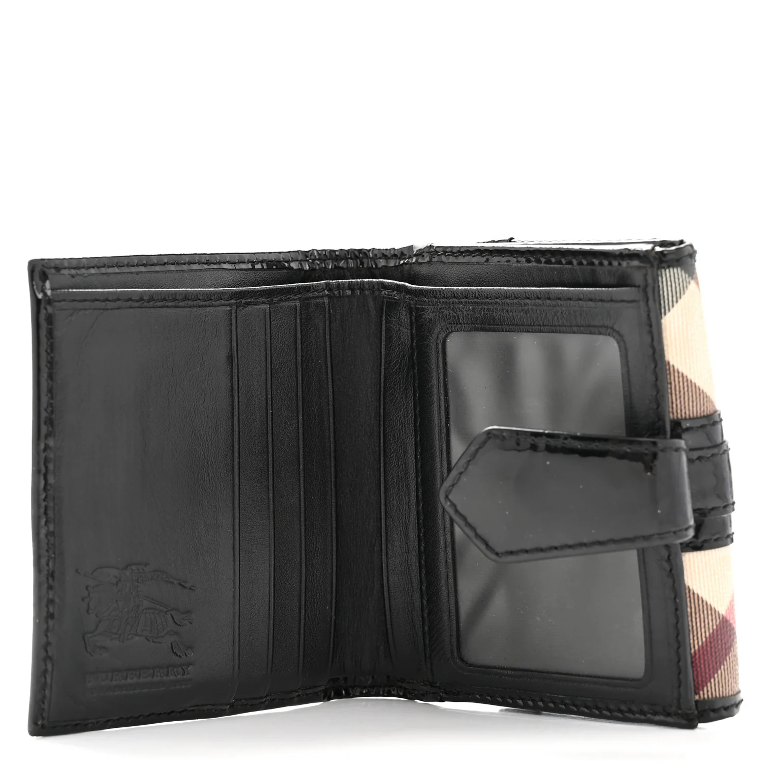 Patent Nova Check Wallet Black - Image 5