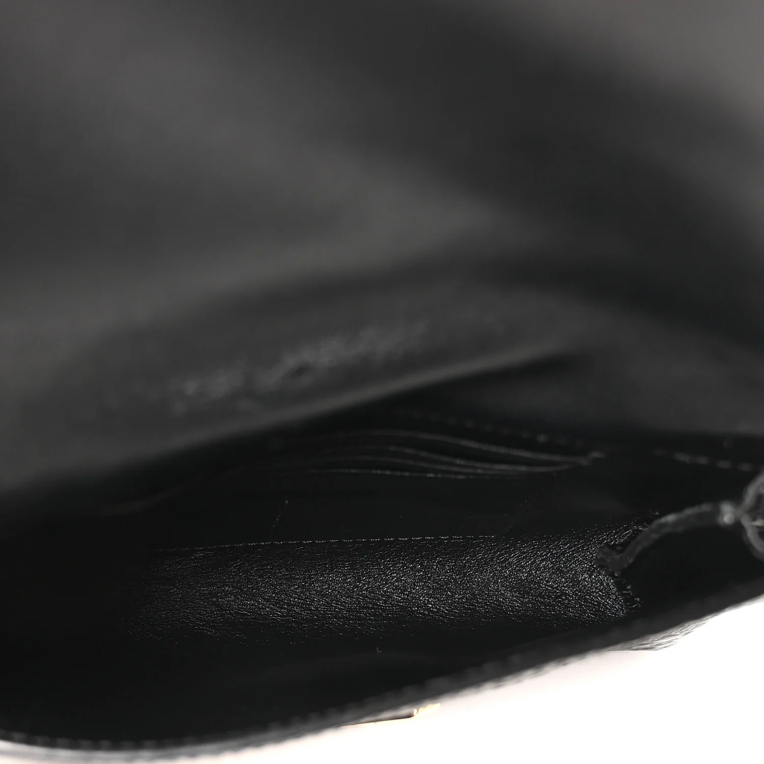 Signature Grain Calfskin Check Embossed Langley Crossbody Black - Image 5