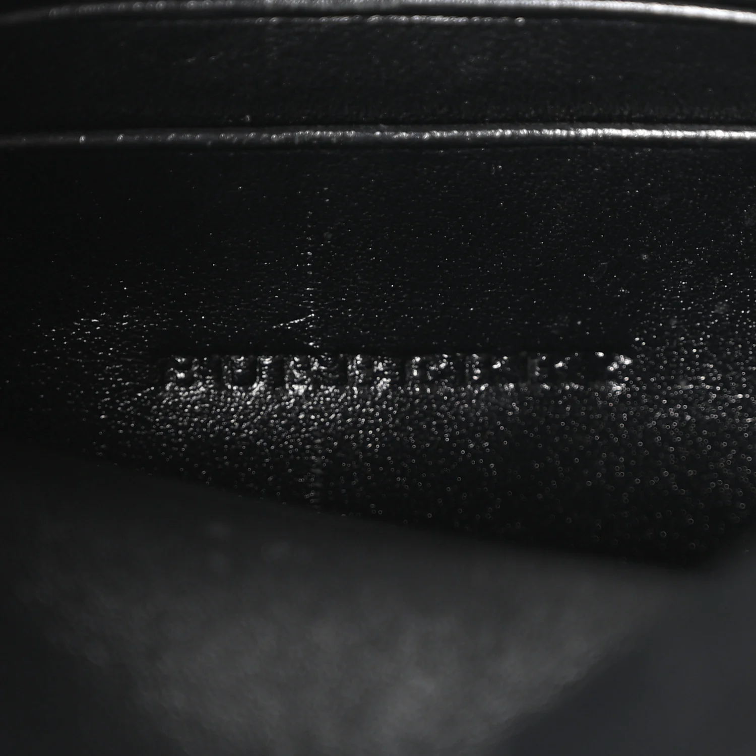 Signature Grain Calfskin Check Embossed Langley Crossbody Black - Image 6