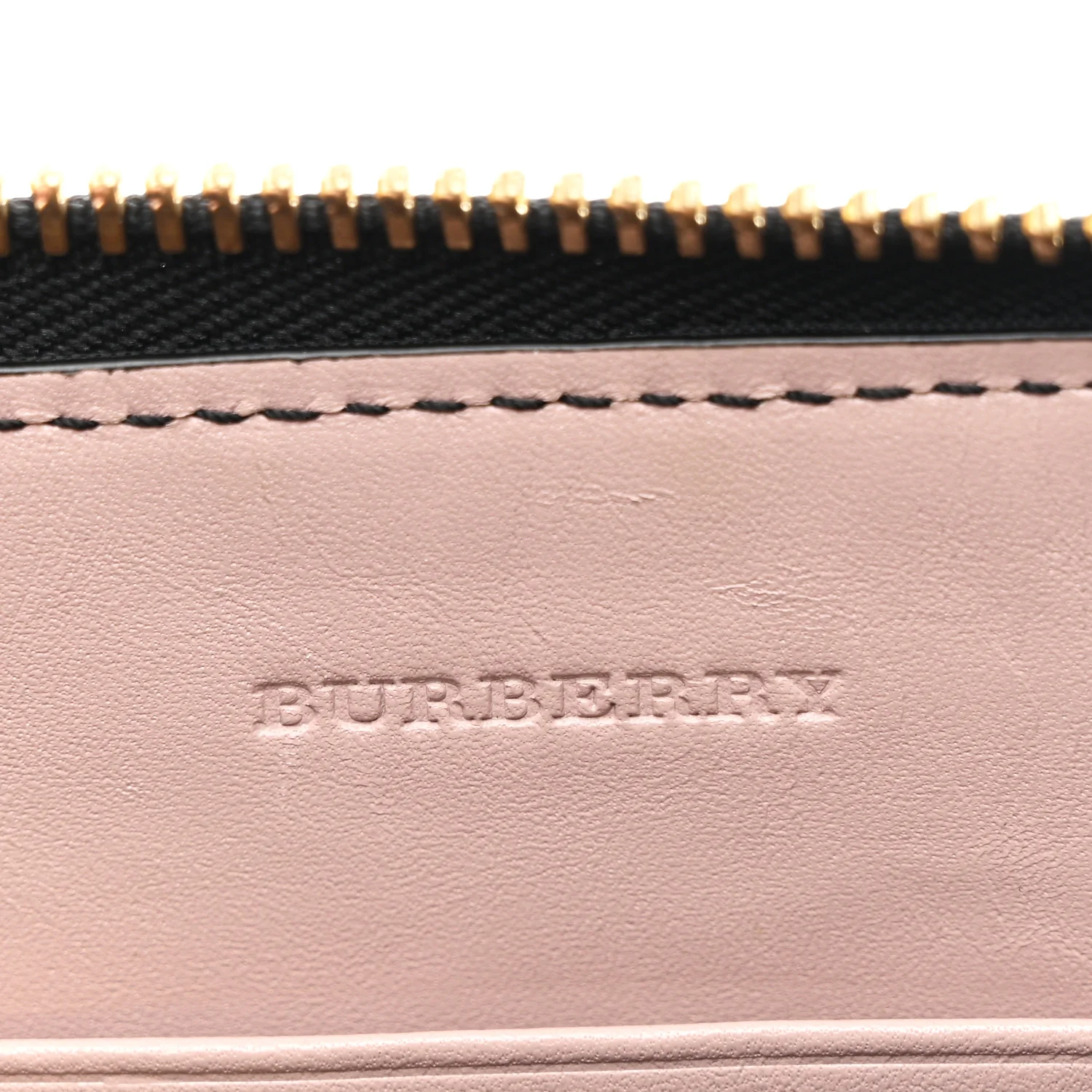 Signature Grain Calfskin Check Embossed Peyton Crossbody Clutch Bag Pale Orchid - Image 6