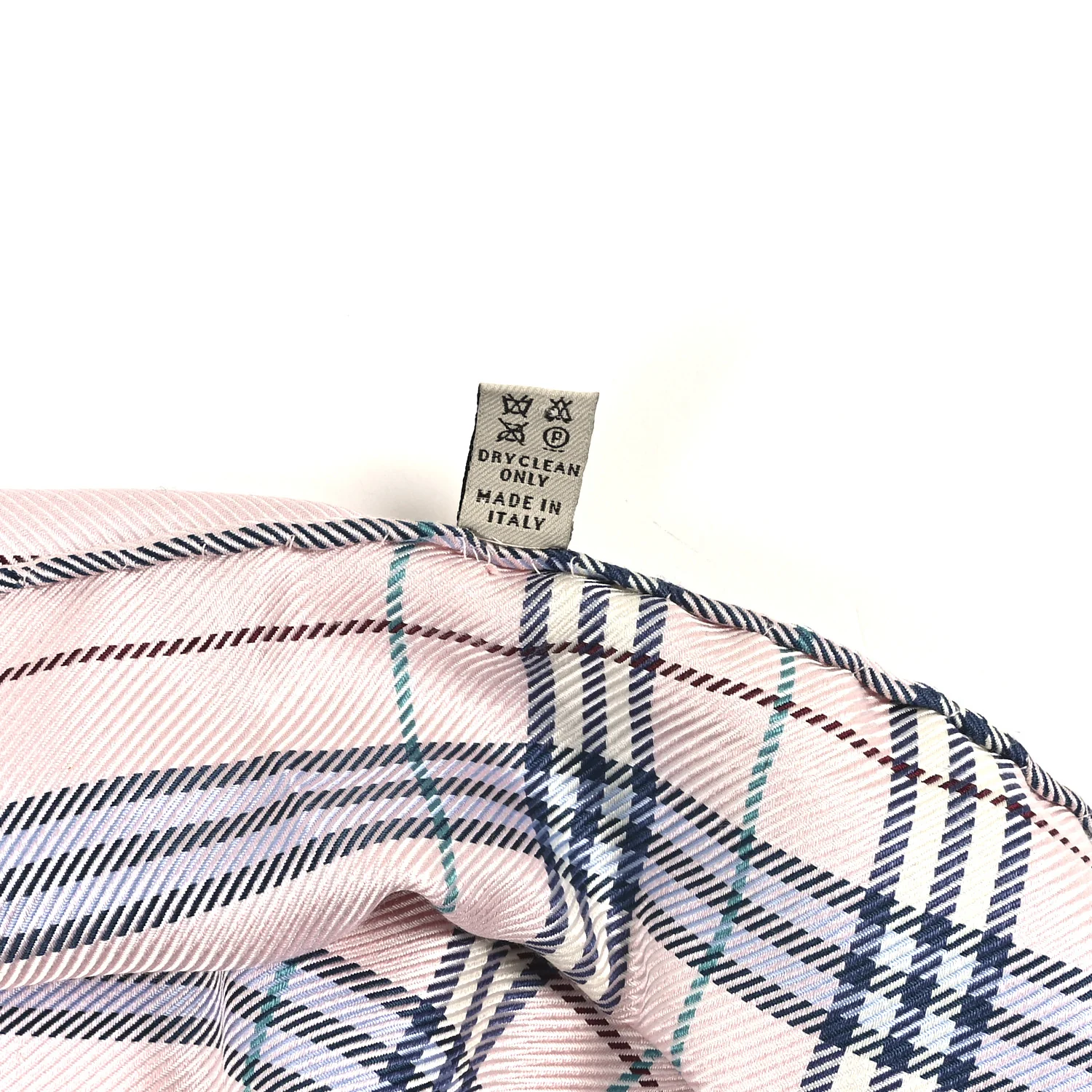 Silk Candy Check Square Scarf Pink - Image 8