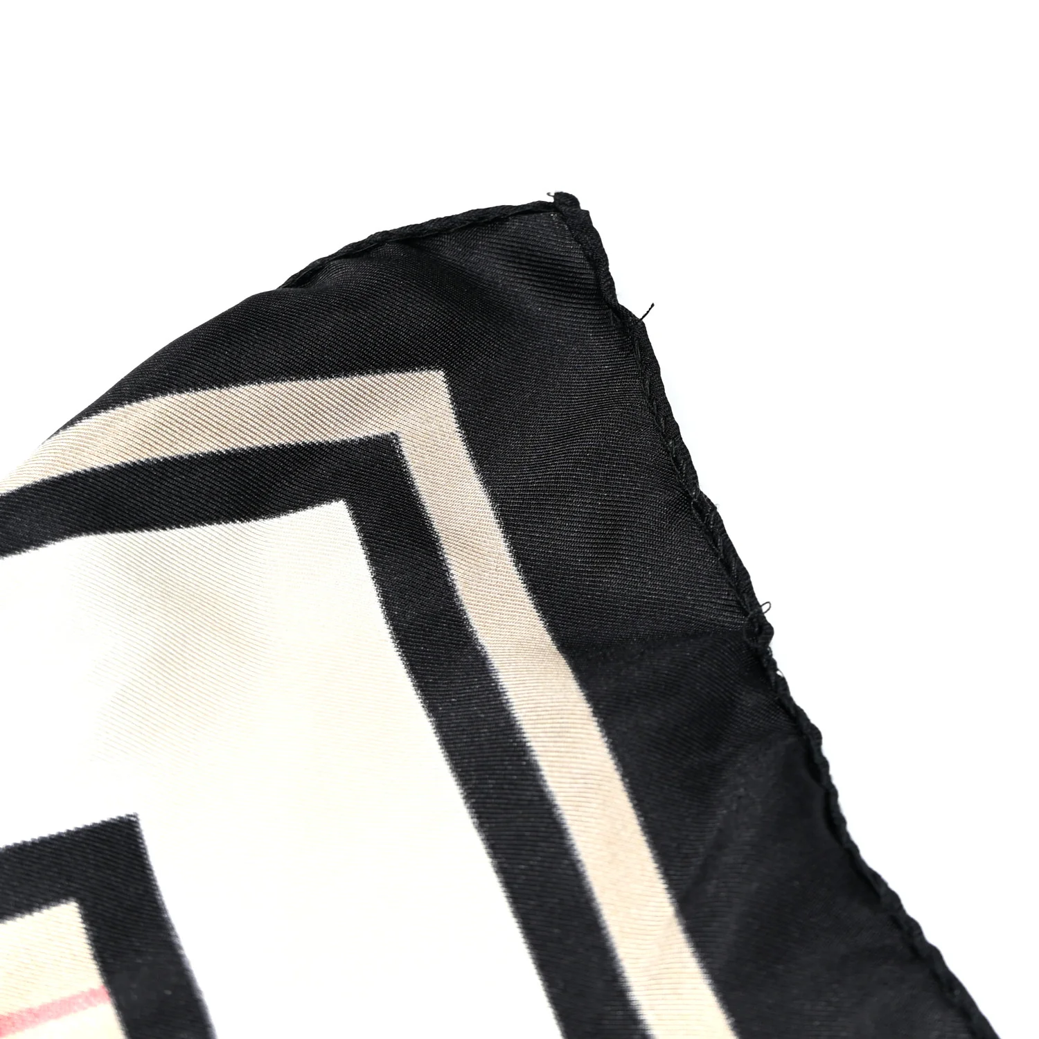Silk Vintage Check Icon Stripe TB Monogram Print Scarf Archive Beige - Image 4