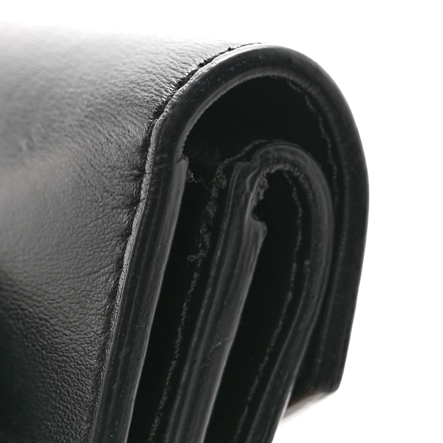 Smooth Calfskin Quilted Check TB Envelope Belt Bag Black - Image 12