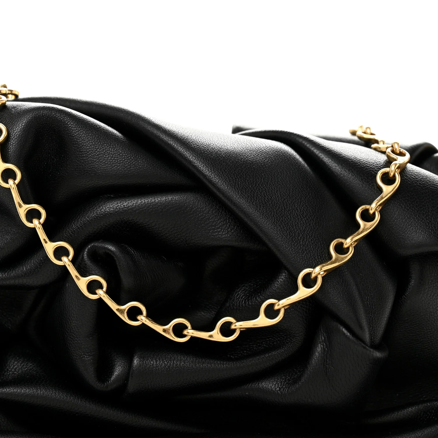 Smooth Calfskin Rose Clutch Black - Image 8