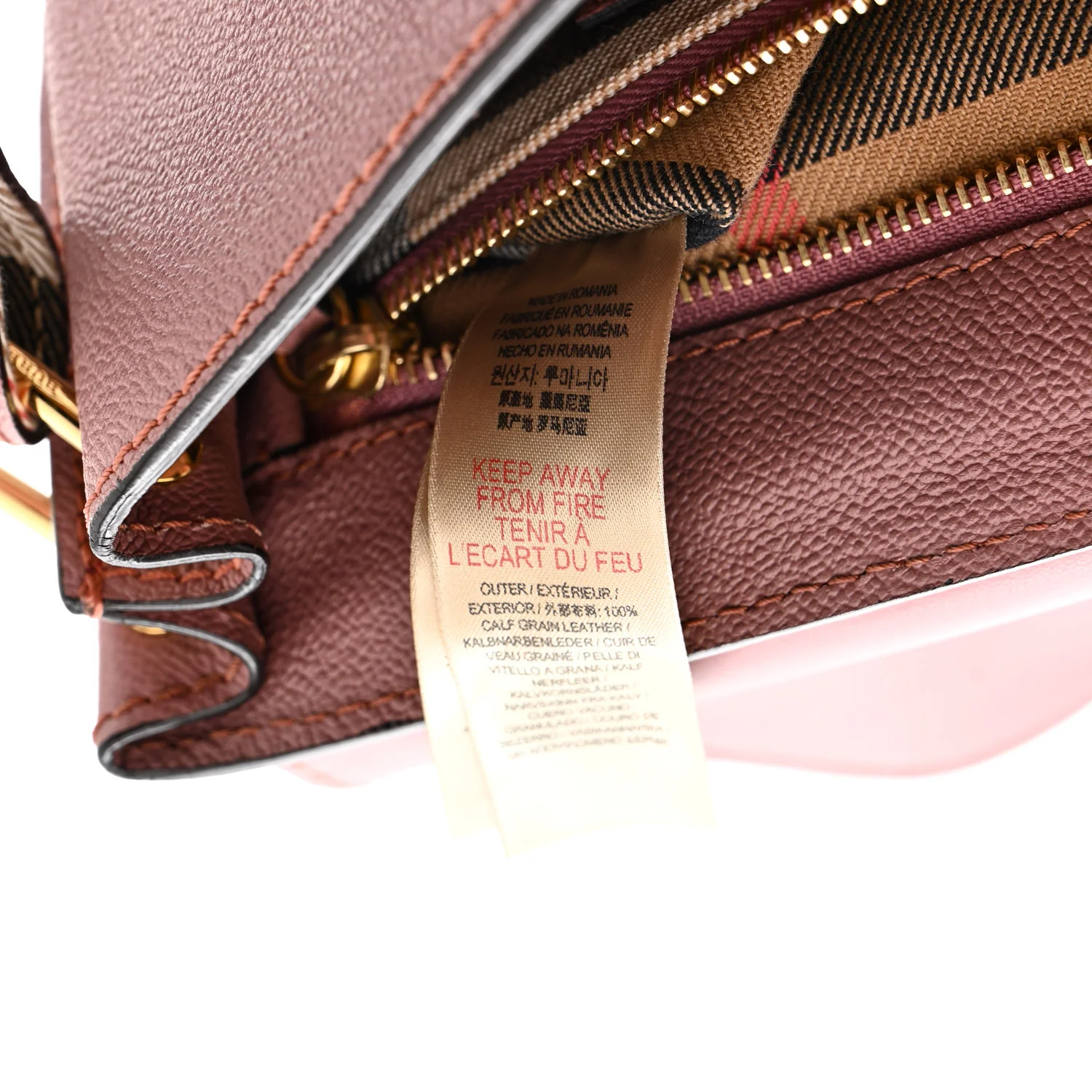 Soft Grain Calfskin Small Medley Crossbody Dusty Pink - Image 7
