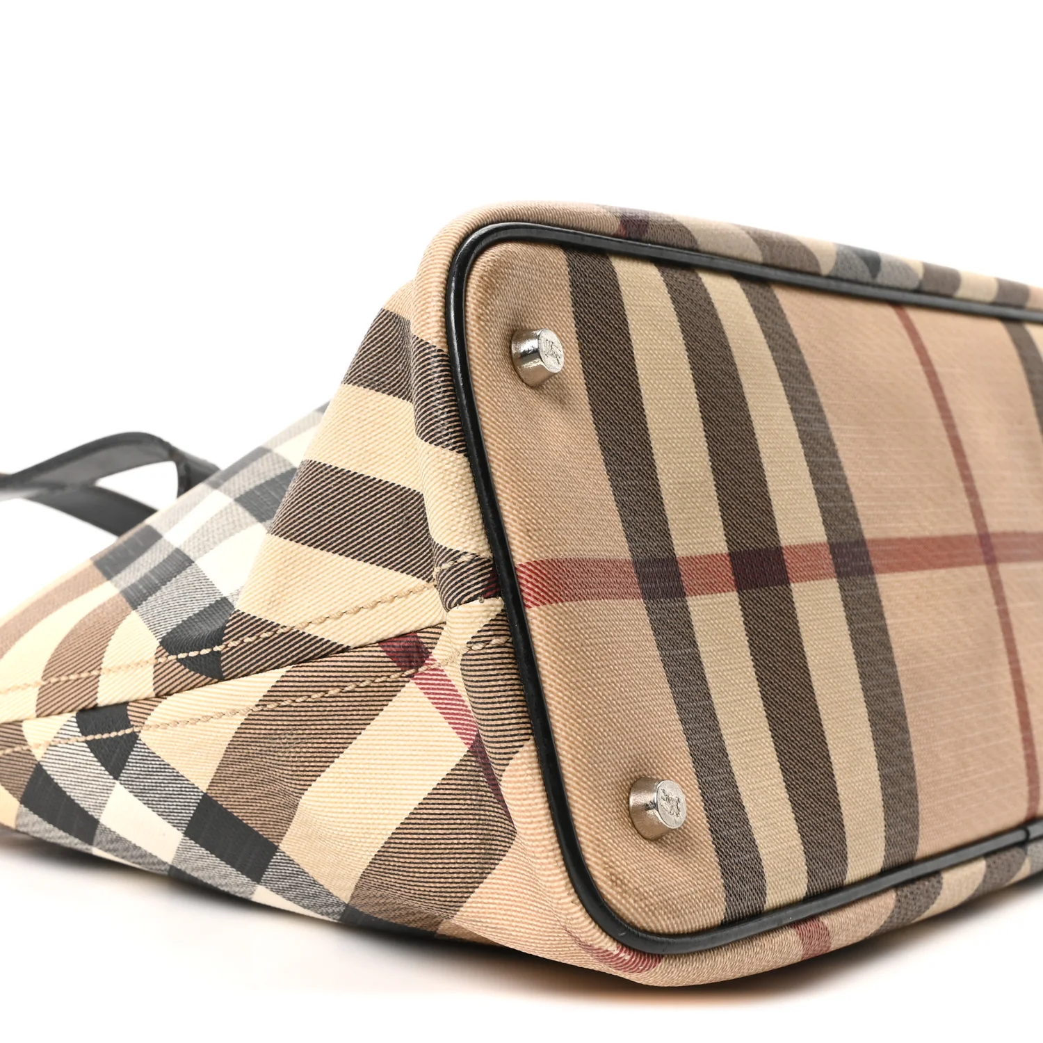 Supernova Check Small Nickie Tote Black - Image 9