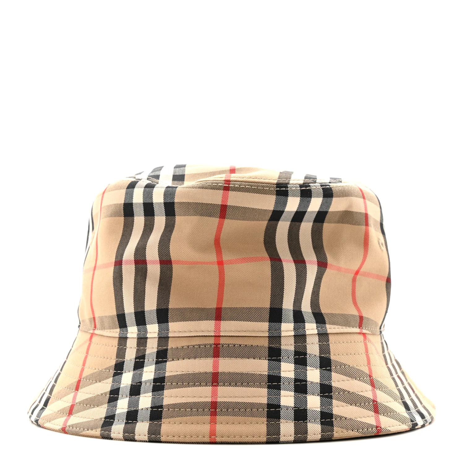 Technical Cotton Vintage Check Bucket Hat L Archive Beige - Image 3