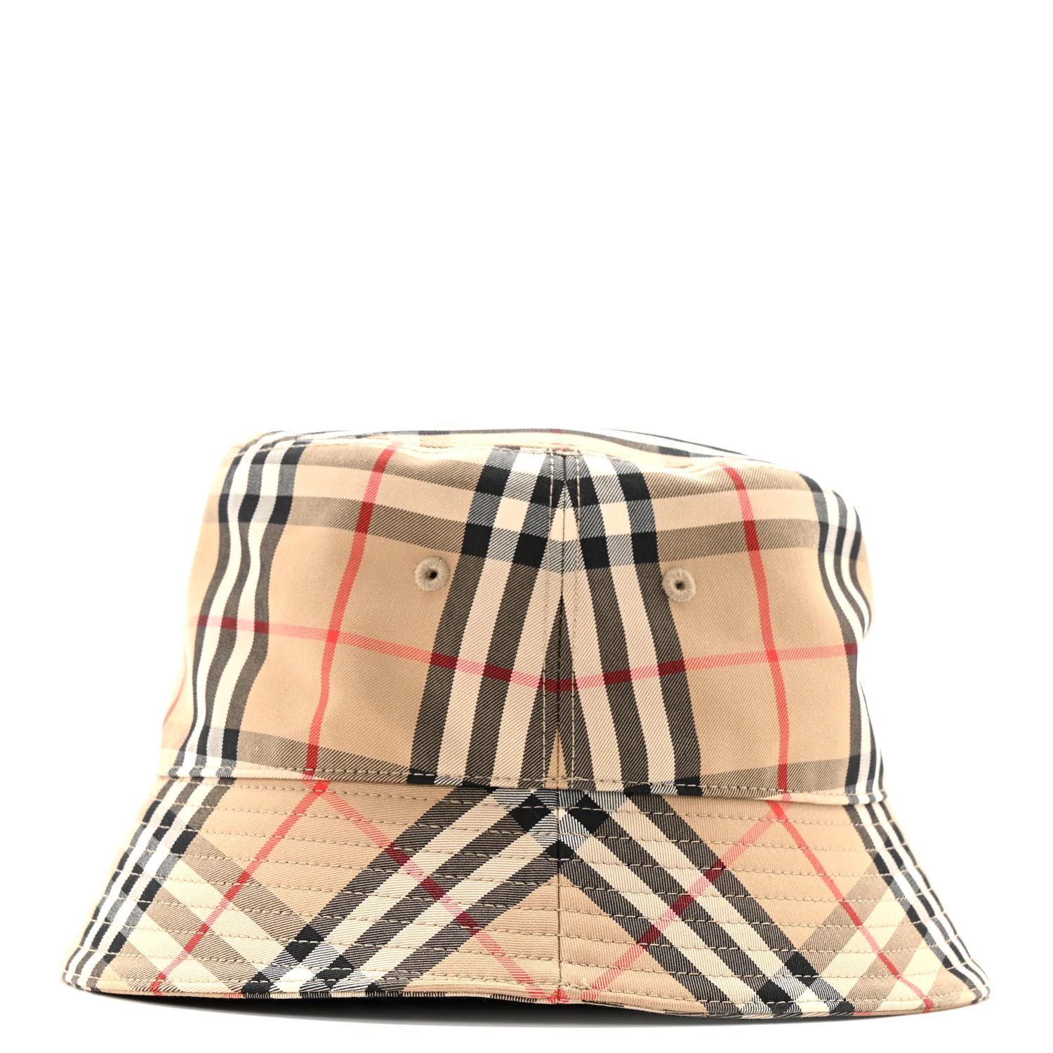 Technical Cotton Vintage Check Bucket Hat L Archive Beige - Image 5