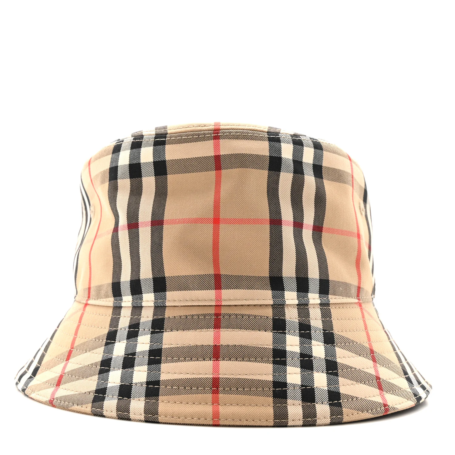 Technical Cotton Vintage Check Bucket Hat L Archive Beige - Image 6