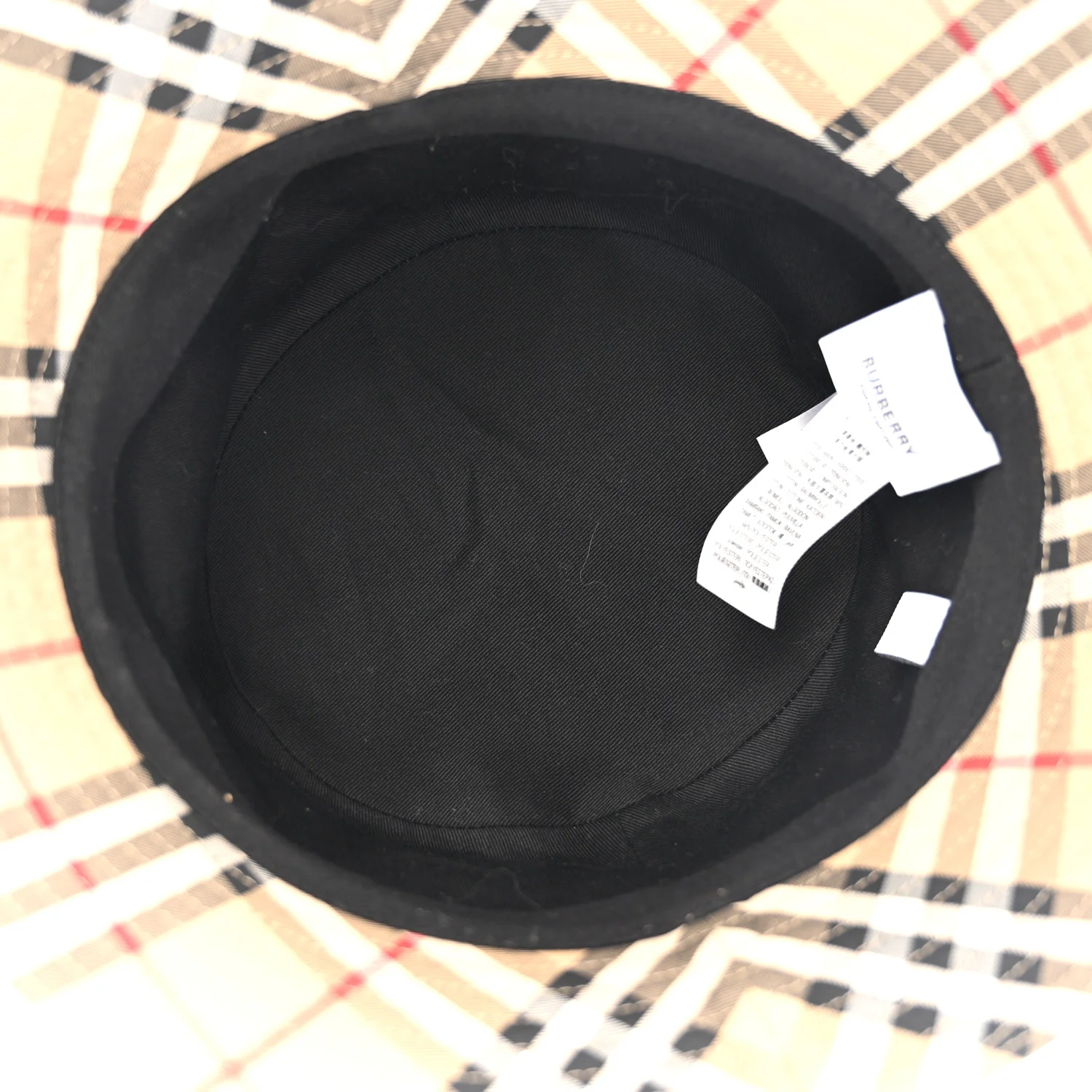 Technical Cotton Vintage Check Bucket Hat L Archive Beige - Image 7