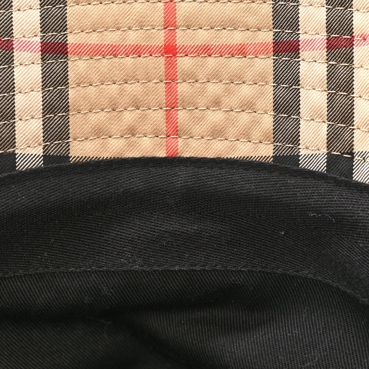 Technical Cotton Vintage Check Bucket Hat L Archive Beige - Image 9