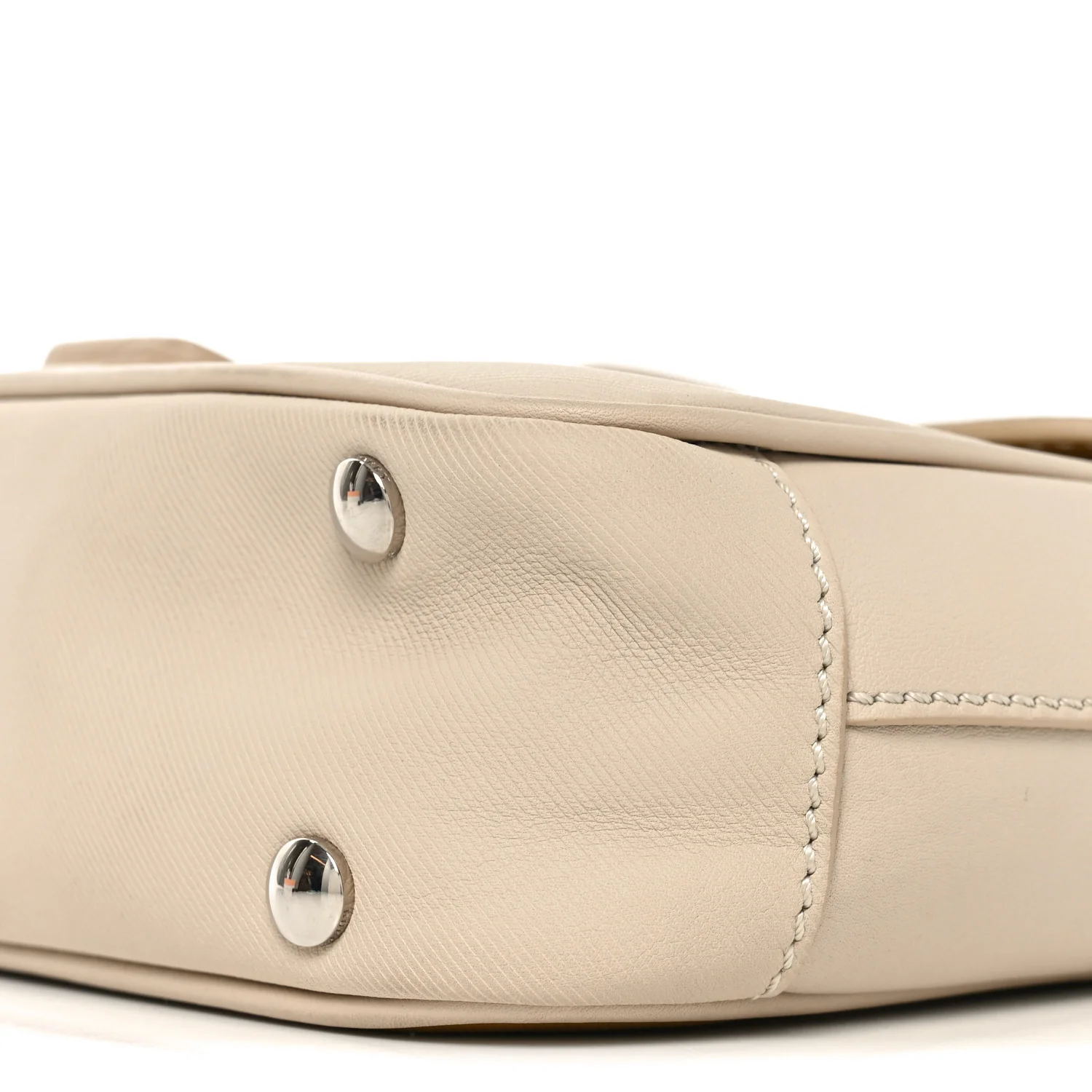 Trench Calfskin Small DK88 Top Handle Bag Limestome Ochre Yellow - Image 10
