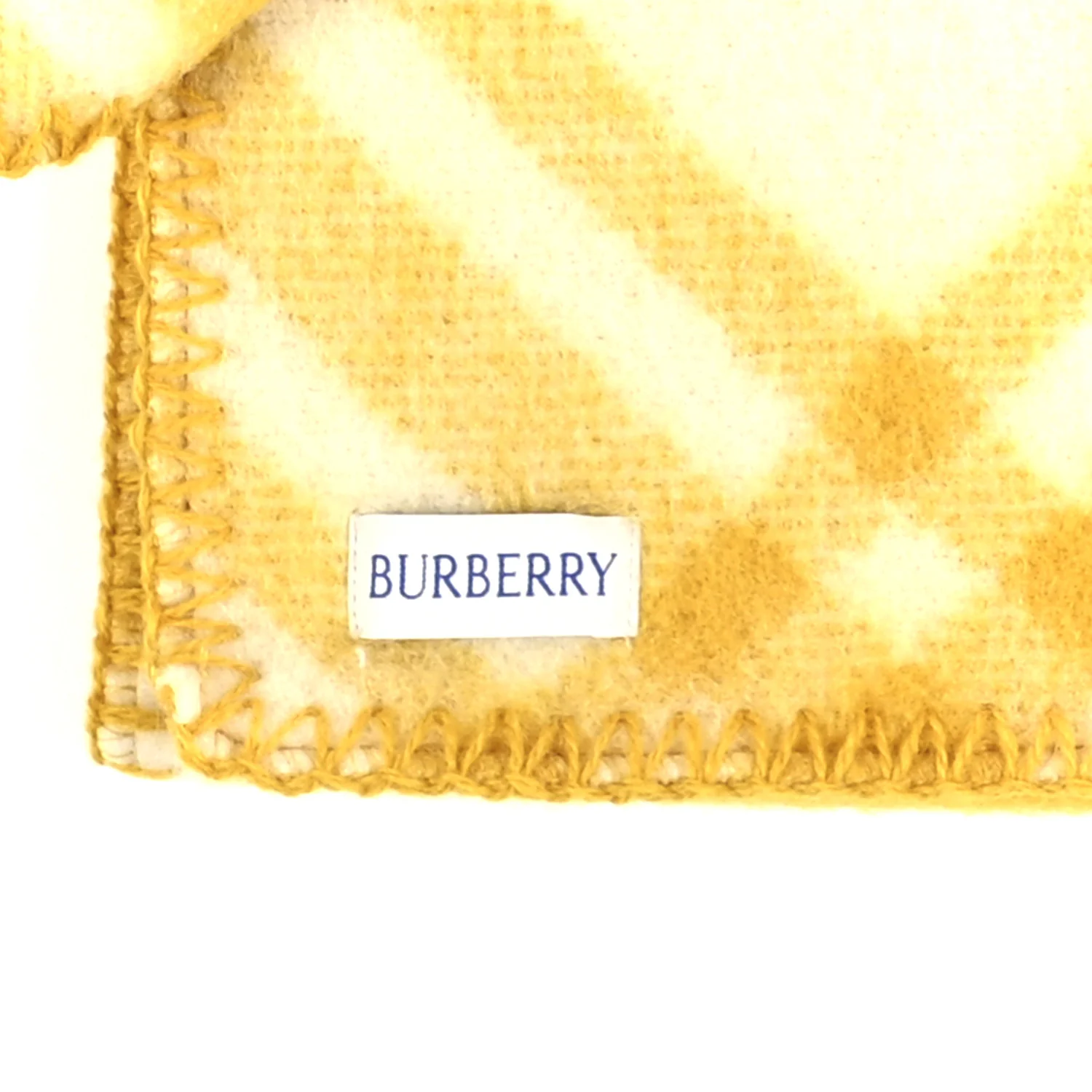 Wool Check Tri Bar Scarf Pear - Image 6