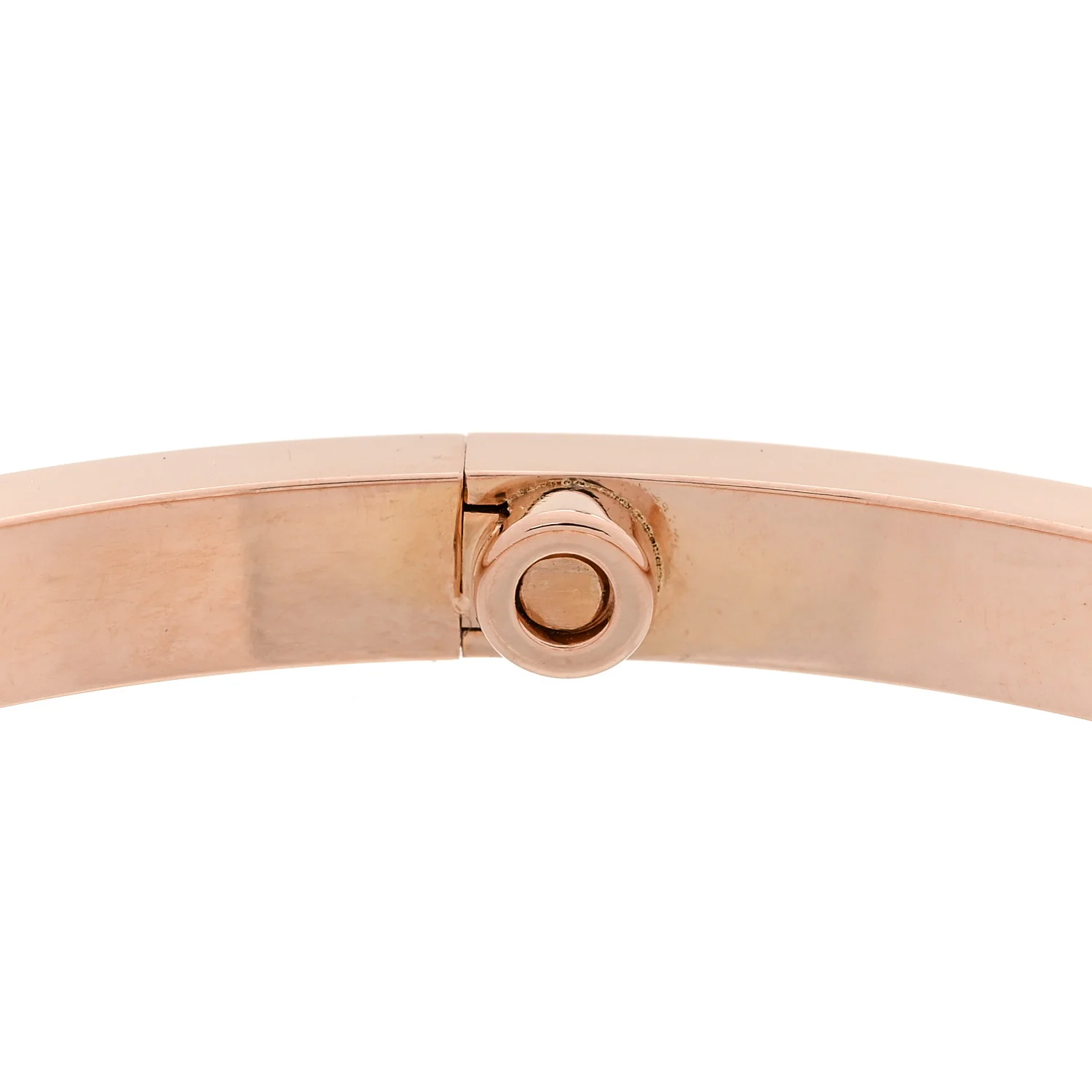 18K Pink Gold 10 Diamond Small LOVE Bracelet 16 - Image 5