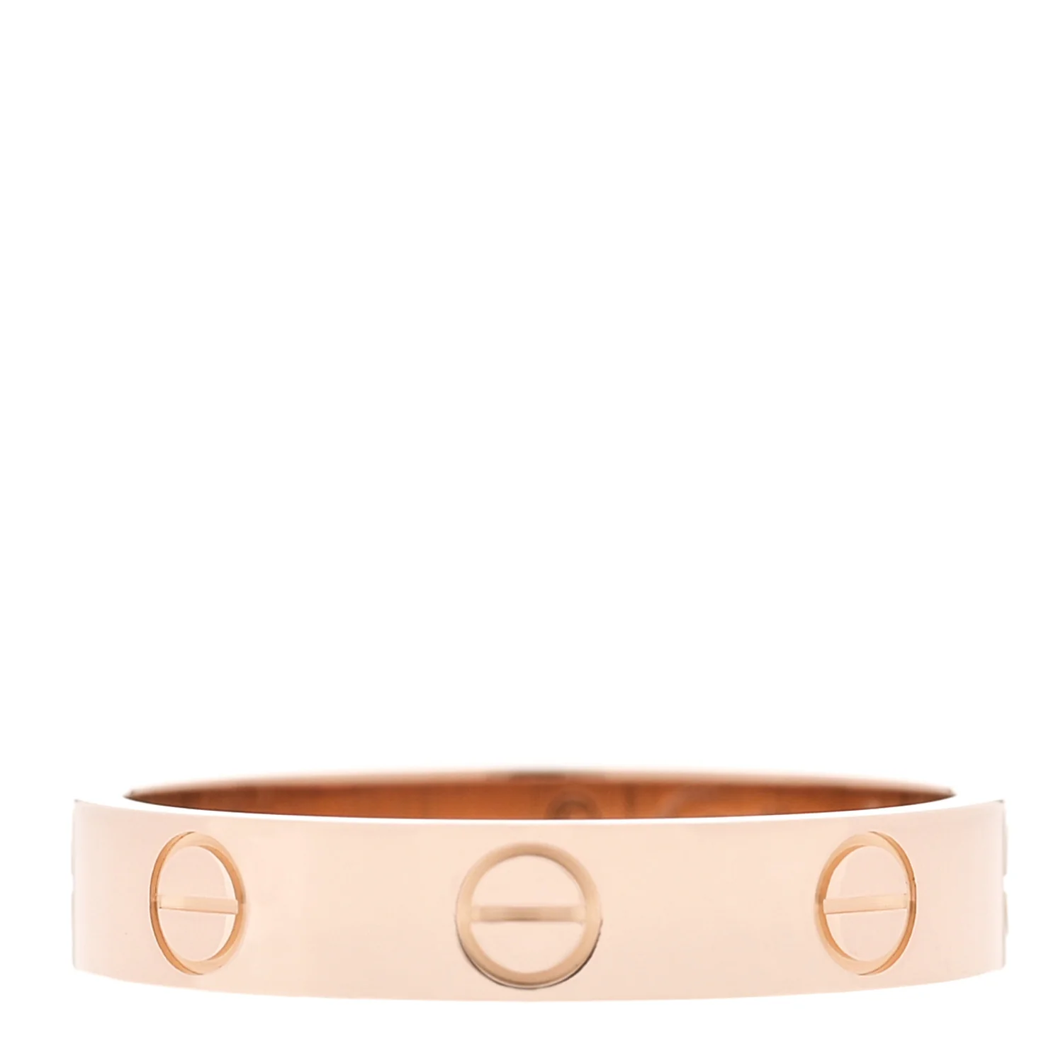 18K Pink Gold 3.5mm LOVE Wedding Band Ring 53 6.5