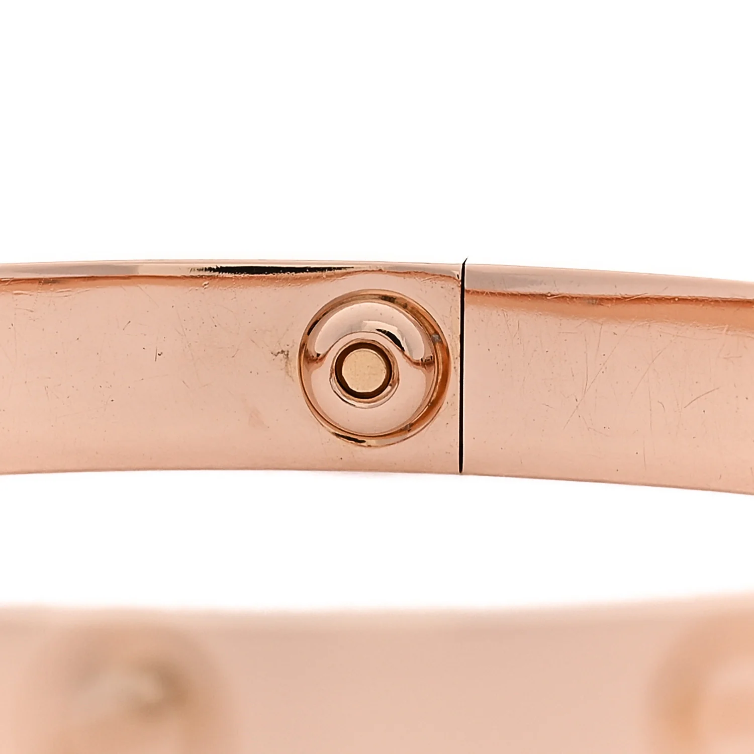 18K Pink Gold 4 Diamond LOVE Bracelet 18 - Image 5