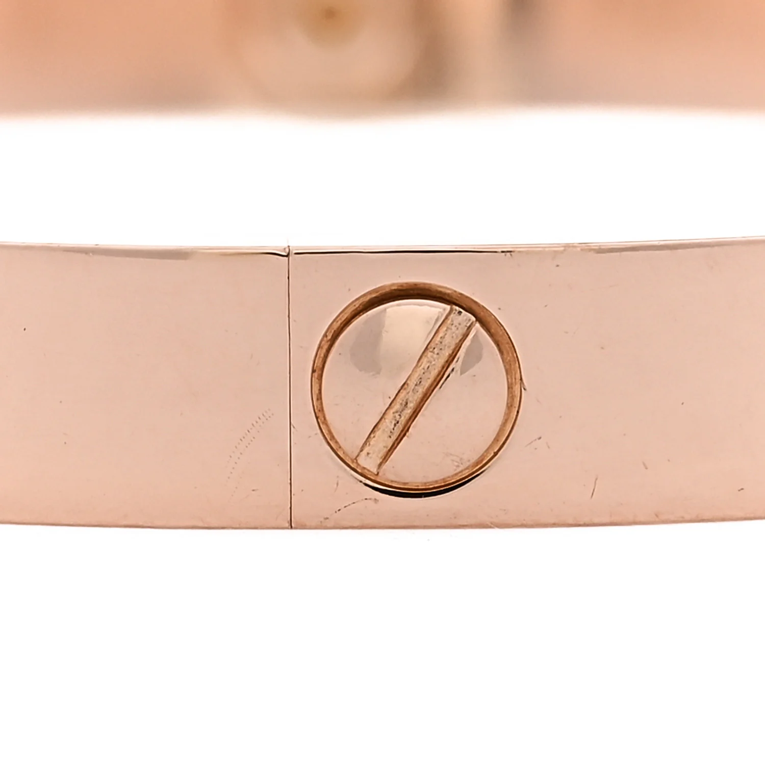 18K Pink Gold 4 Diamond LOVE Bracelet 18 - Image 7
