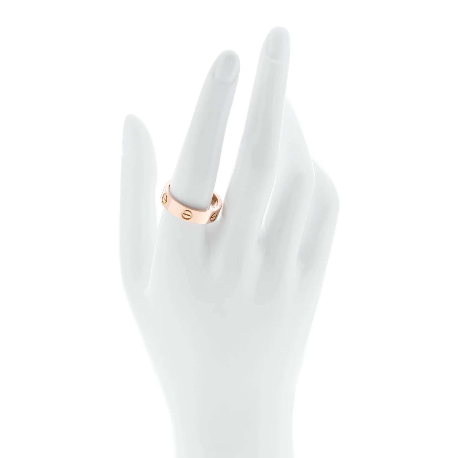18K Pink Gold 5.5mm LOVE Ring 59 8.75 - Image 2