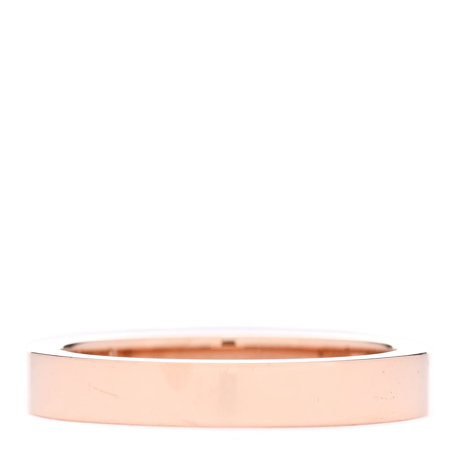 18K Pink Gold Diamond 3mm C De Cartier Wedding Band Ring 48 4.5 - Image 3