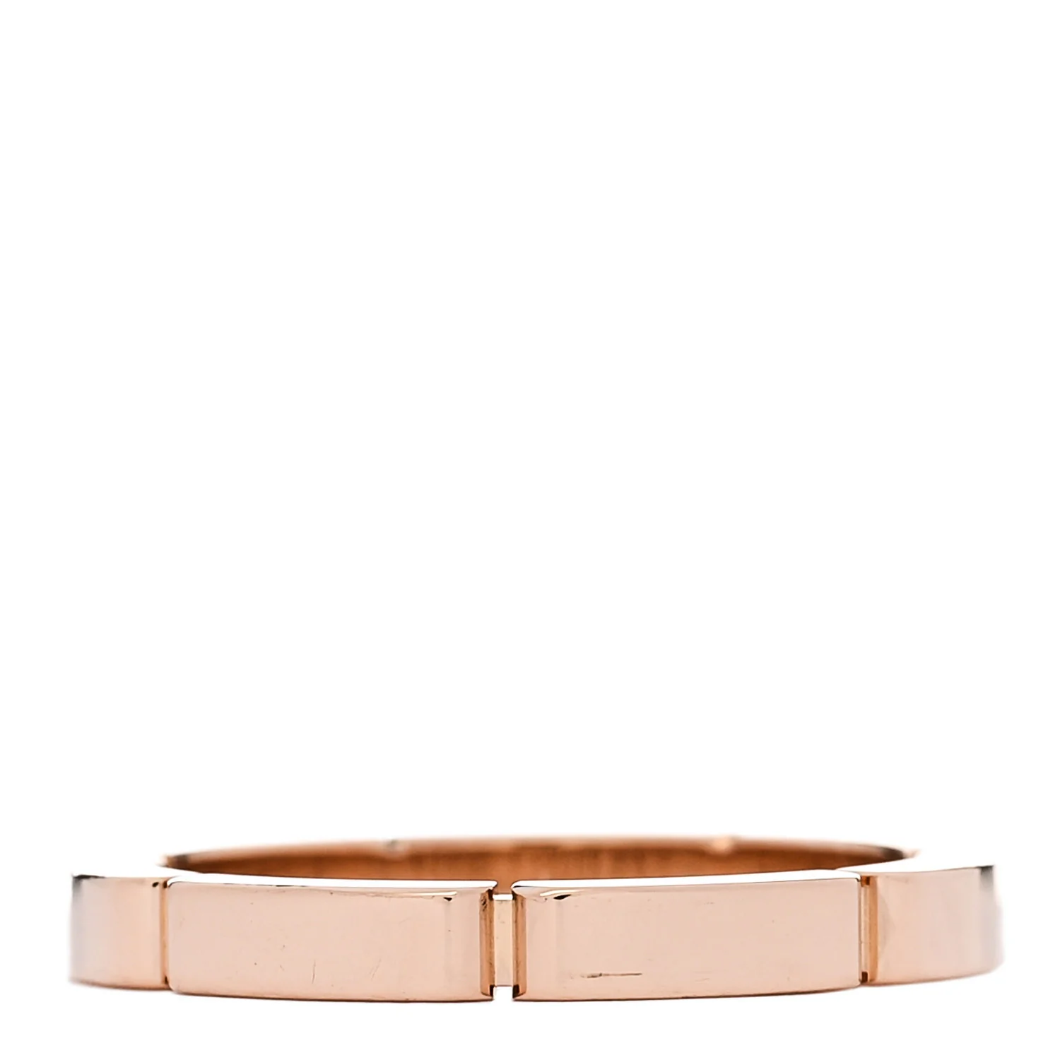 18K Pink Gold Diamond Maillon Panthere Wedding Band Ring 53 6.5 - Image 3