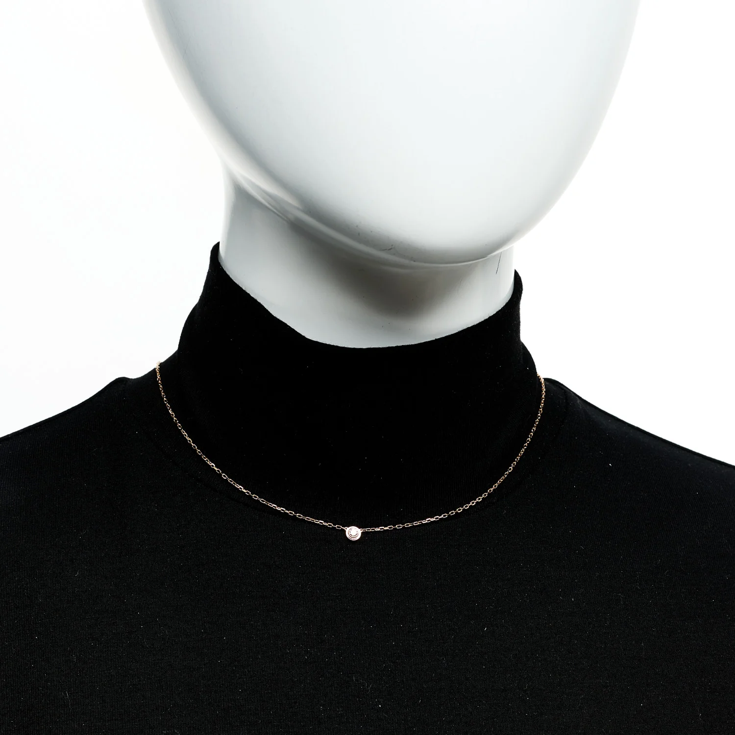 18K Pink Gold Diamond SM D'Amour Pendant Necklace - Image 2
