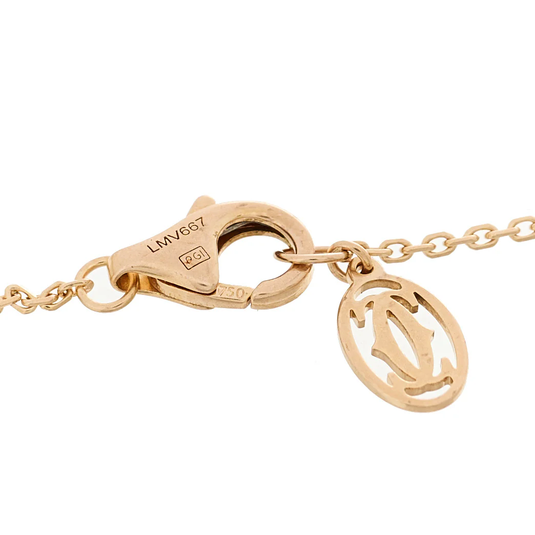 18K Pink Gold Diamond XS D'Amour Bracelet - Image 4